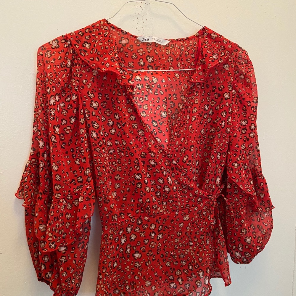 Blouse Zara in poplin